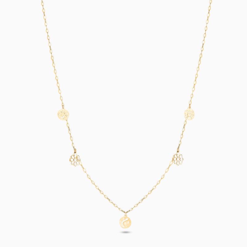 Miss L' by L'azurde Qamar Word Charms with Chain in 18K Gold - Image 3